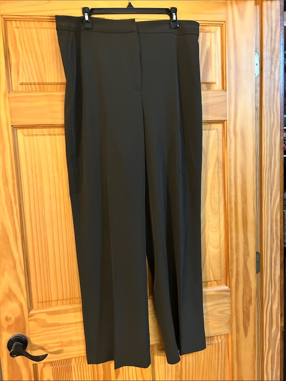 H&M Black High-Waist Wide Leg Trousers
